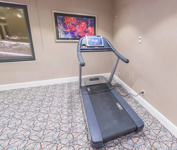 The running treadmill at the house