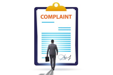 Müşteri şikayeti kavramında iş adamı
