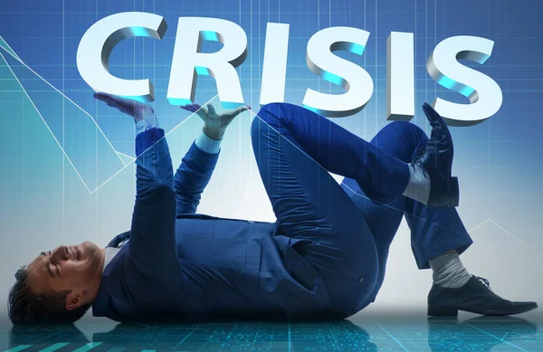 Бизнесмен Кризисной Бизнес Концепции — стоковое фото