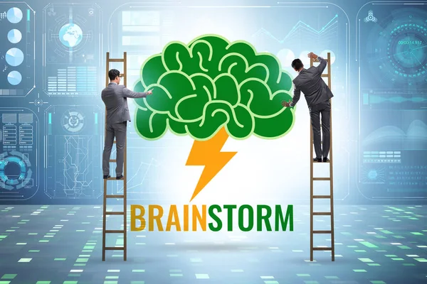 Conceito Brainstorming Como Maneira Encontrar Soluções — Fotografia de Stock