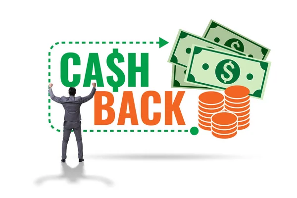 Businessman Cash Back Concept — Stock Photo, Image