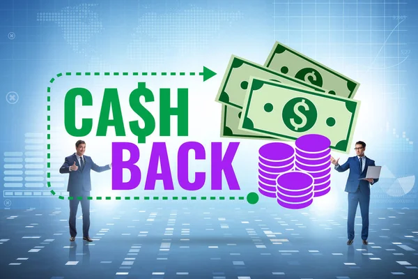 Businessman Cash Back Concept — Stock Photo, Image