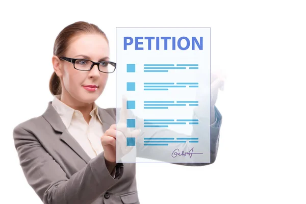 Businesswoman Petition Application Concept — Stock Photo, Image
