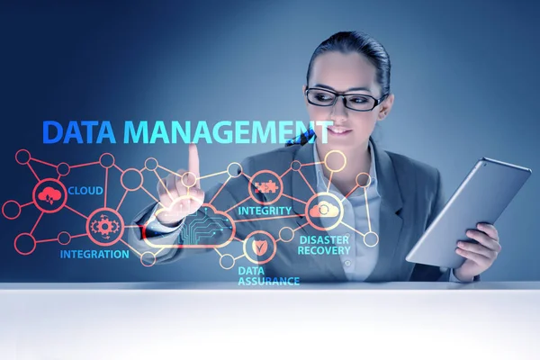 Data Management Concept Business People — Stock Photo, Image