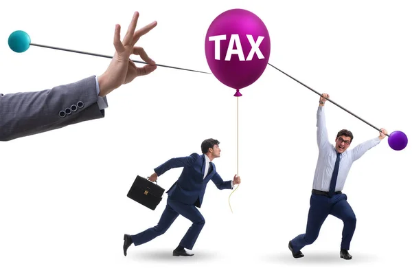 Бізнесмен Концепції Податкової Кулі — стокове фото