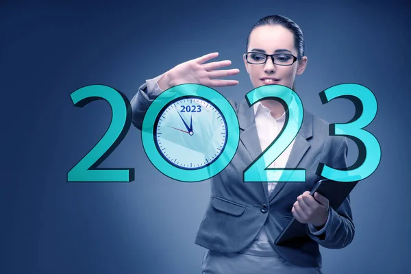 Koncepcja Nowego Roku 2023 — Zdjęcie stockowe