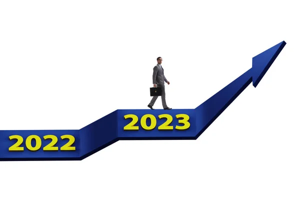 Концепція Зростання Новим Роком 2023 Року — стокове фото