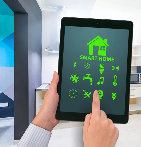 Das Smart Home Konzept Mit Geräten Und Geräten — Stockfoto