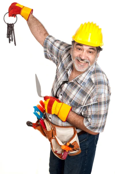 Portrait of smiling worker — Stock Photo, Image