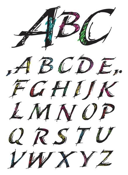 Croquis Alphabet — Image vectorielle