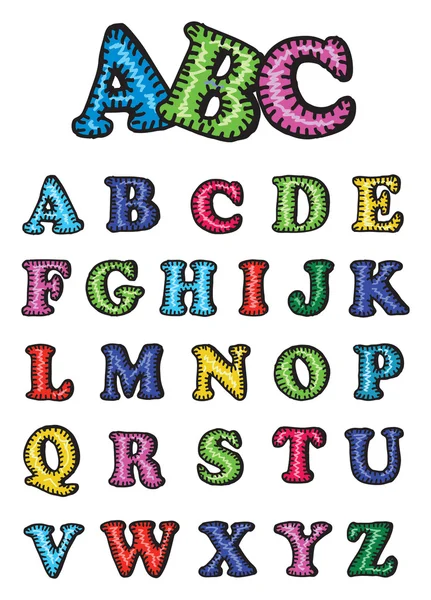 Croquis Alphabet — Image vectorielle