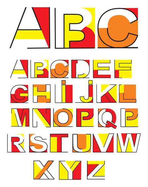 Croquis Alphabet — Image vectorielle