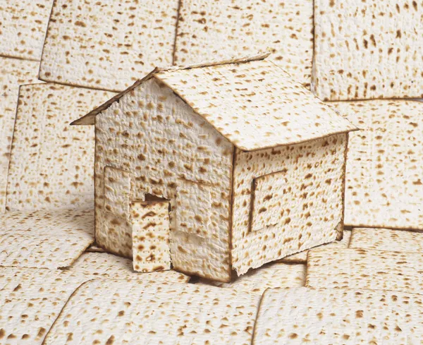 Matza bread for passover celebration — Stock Photo, Image