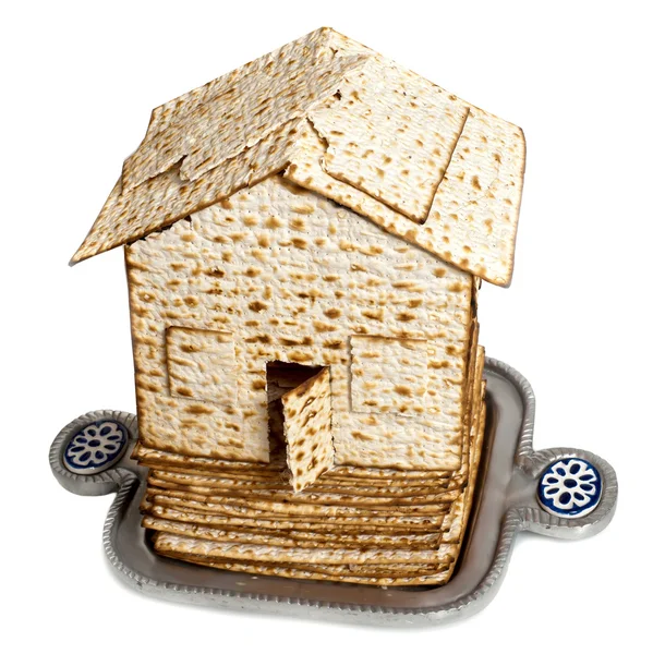 Matza brood voor Pascha feest — Stockfoto