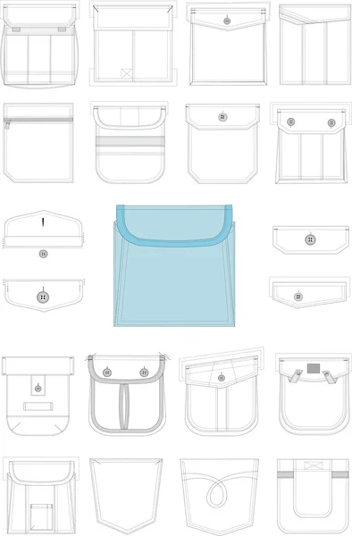 Pocket for clothes — Stock Vector