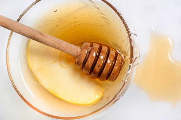 蜂蜜，犹太教的新年 — 图库照片