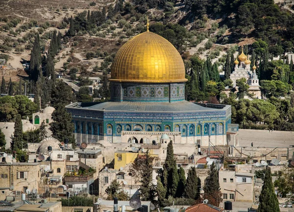 Utsikt Från Davids Torn Till Kupolen Klippmoskén Jerusalem Israel — Stockfoto