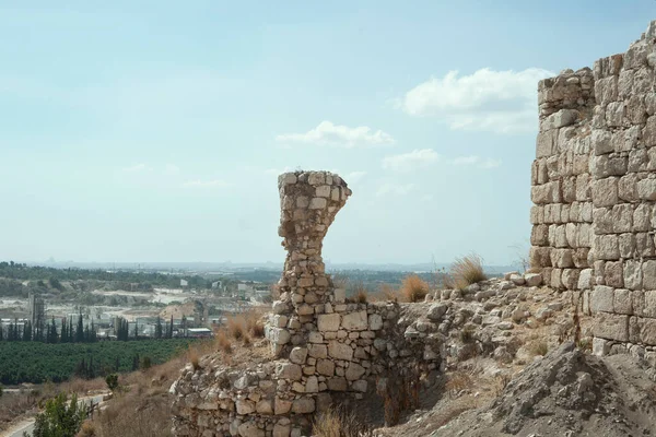 Ruiner Migdal Tsedek Nationalpark Israel — Stockfoto