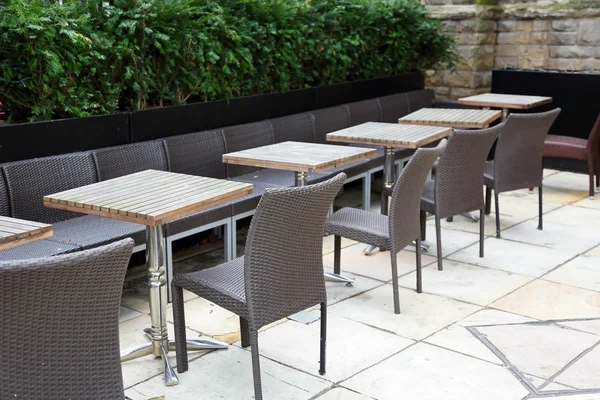 Столы ресторана — стоковое фото