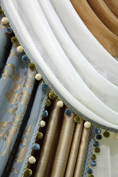 Dekorerade gardiner — Stockfoto