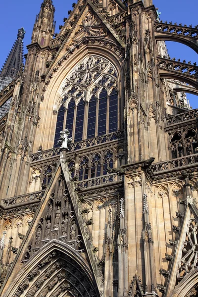 Facciata della Cattedrale di Colonia — Foto Stock