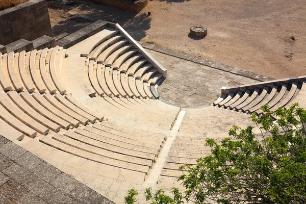 Antique theatre on the island of Rhodes — Stock Photo, Image