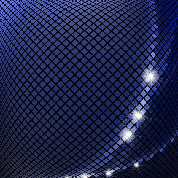 Tmavě modrá mozaika — Stockový vektor