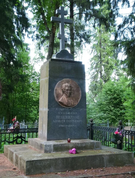 Пам'ятник художник а. г. Вєнєціанова — стокове фото