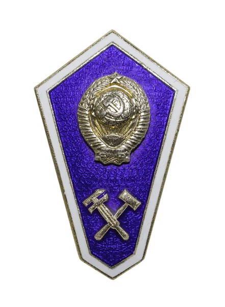 Breastplate (badge) Secondary technical education — Stock Photo, Image