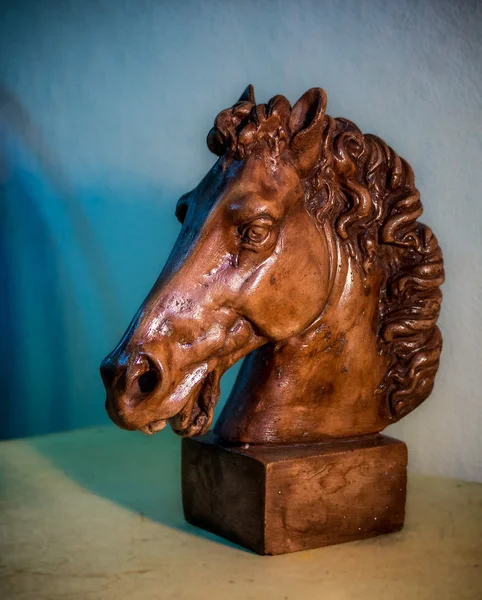 Figurina cabeça de cavalo — Fotografia de Stock