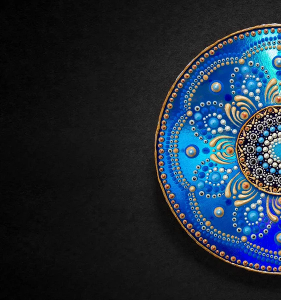 Mandala. Pintura à vista. Artesanato — Fotografia de Stock
