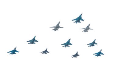 Su-24, Su-27, Su-34, Mig-29