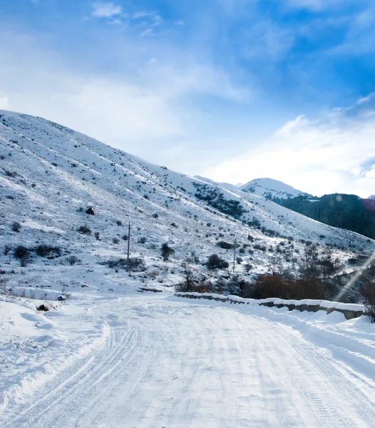 Winter road — Stock Photo, Image