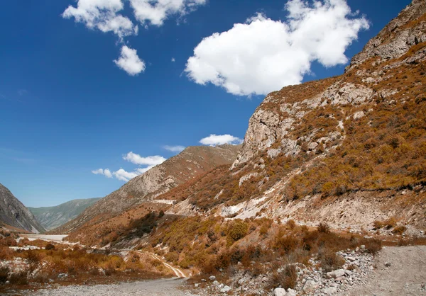 Berglandschap. belagorka gorge, Kirgizië — Stockfoto