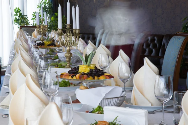 BANQUET TABLE — Stock Photo, Image