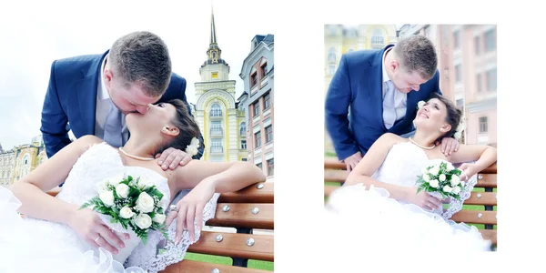 Pareja en día de la boda —  Fotos de Stock