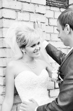 Mutlu çifte gelin ve Damat Düğün yürüme