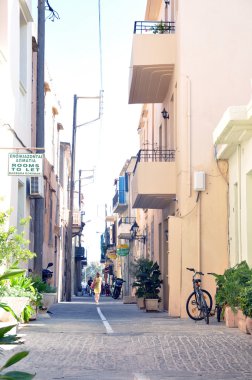 eski şehir kısmı retimno, crete, Yunanistan