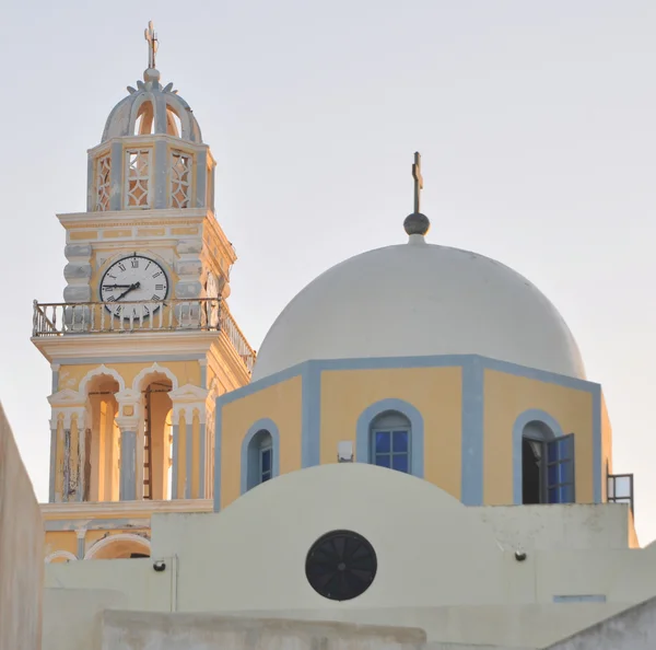 Klocktornet på santorini island, Grekland — Stockfoto