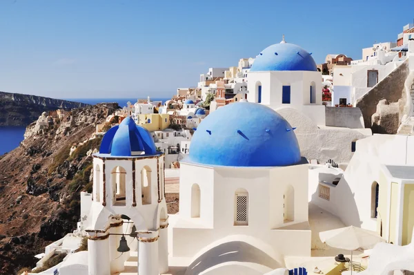 Chiesa di Oia - isola di Santorini Grecia — Foto Stock