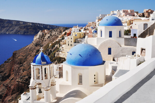 Beautiful white-blue Santorini