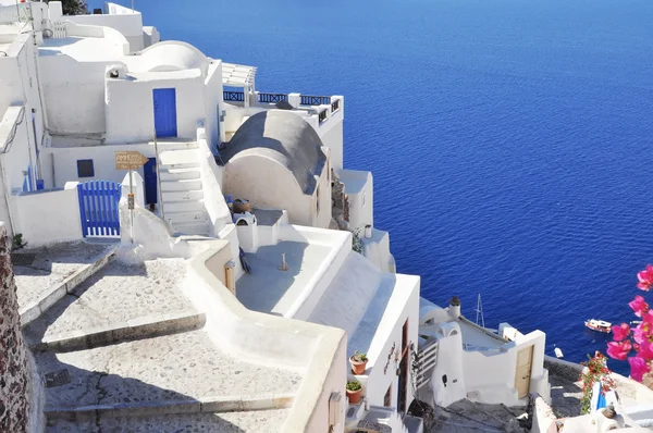 View of Fira town - Santorini Greece — Stock Photo, Image