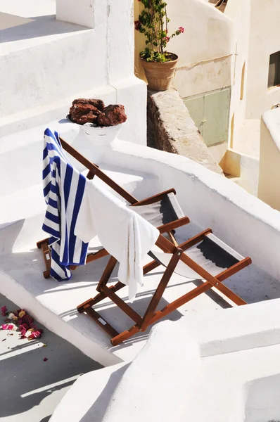 Relaxare în Santorini — Fotografie, imagine de stoc