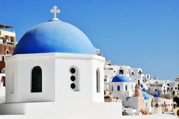 Blick auf fira town - santorini griechenland — Stockfoto