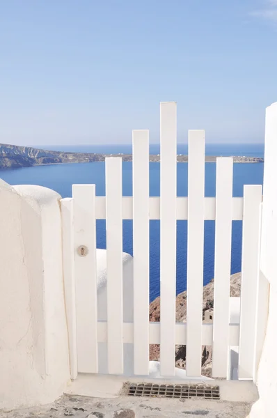 Puerta al mar - Isla de Santorini —  Fotos de Stock