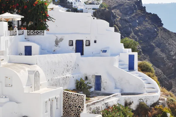 Geweldig uitzicht romantische santorini eiland, Griekenland — Gratis stockfoto