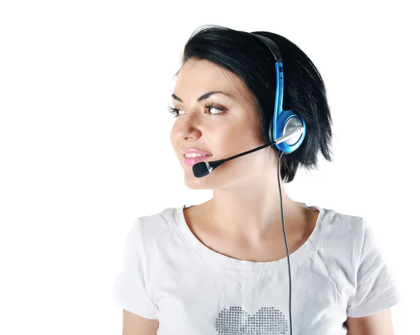 Customer Support girl — Stock Photo, Image