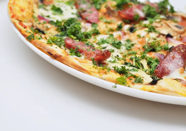 Baharatlı pizza — Stok fotoğraf
