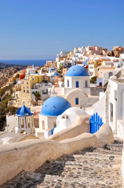 inanılmaz romantik santorini Island, Yunanistan