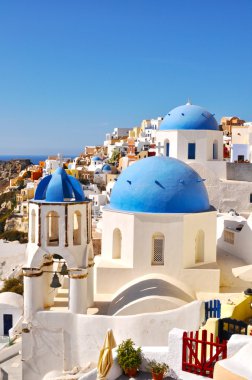 inanılmaz romantik santorini Island, Yunanistan